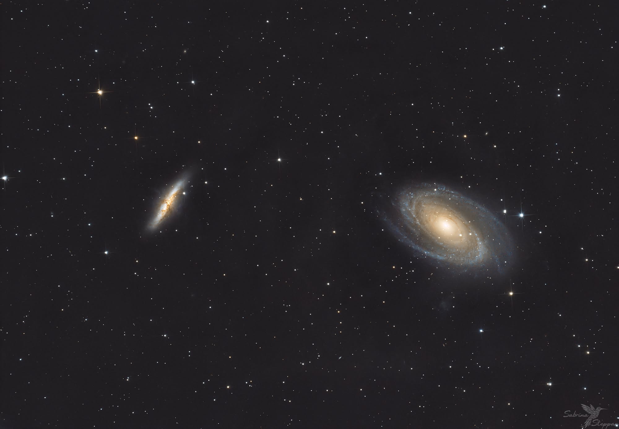 Bodes-Galaxie und Zigarrengalaxie